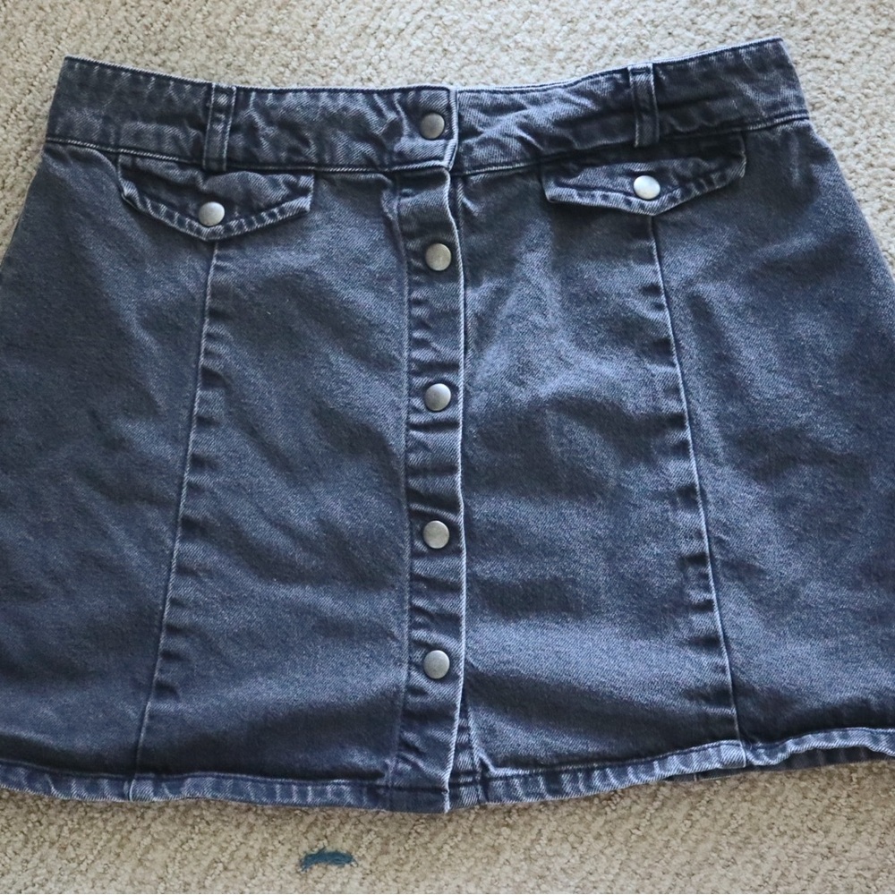 BDG Gray Mini Skirt Casual Denim